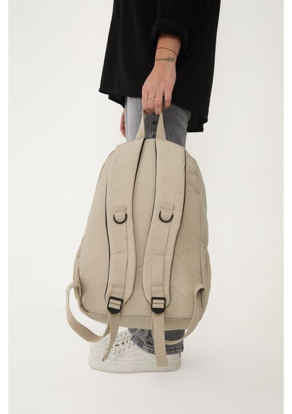 Sanmorris Unisex Suya Dayanıklı Krinkıl Kumaş Çok Gözlü Laptop Okul ve Sırt Çantası fiyatları