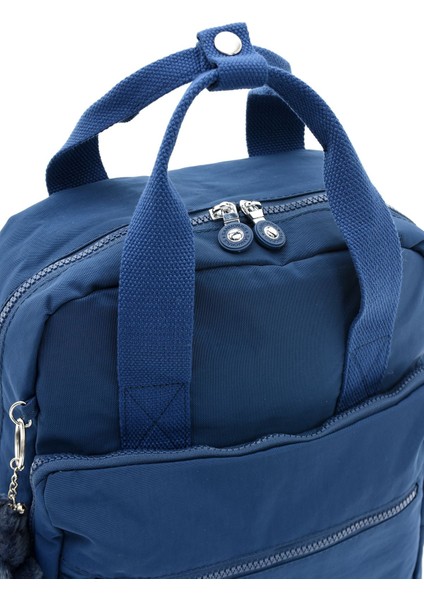 Sanmorris Unisex Suya Dayanıklı Krinkıl Kumaş Çok Gözlü Büyük Boy Laptop Okul ve Sırt Çantası