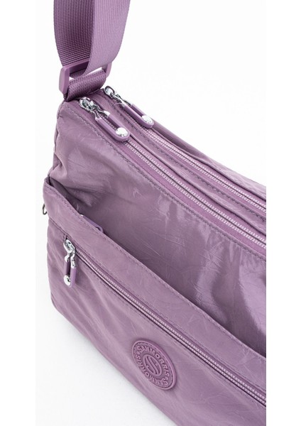 Sanmorris Kadın Çok Gözlü Suya Dayanıklı Paraşüt Kumaş Ayarlanabilir Çapraz Askılı Omuz Çantası 4008 modelleri