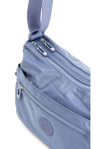 Sanmorris Kadın Çok Gözlü Suya Dayanıklı Paraşüt Kumaş Ayarlanabilir Çapraz Askılı Omuz Çantası 4008