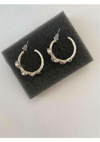 Burgu Model Halka Küpe Gümüş Renk modelleri