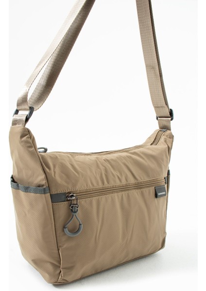 Sanmorris Kadın Suya Dayanıklı Paraşüt Kumaş 3 Gözlü Çapraz Askılı Seyahat ve Omuz Çantası 6013