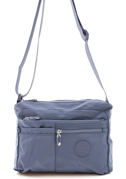 Sanmorris Kadın Çok Gözlü Suya Dayanıklı Krinkıl Kumaş Ayarlanabilir Çapraz Askılı Omuz Çantası 4006 modelleri