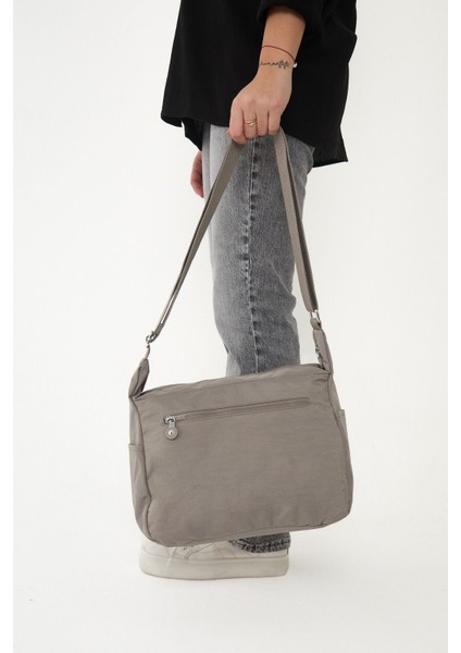 Sanmorris Kadın Suya Dayanıklı Krinkıl Kumaş Çok Gözlü Ayarlanabilir Çapraz Askılı Omuz Çantası modelleri