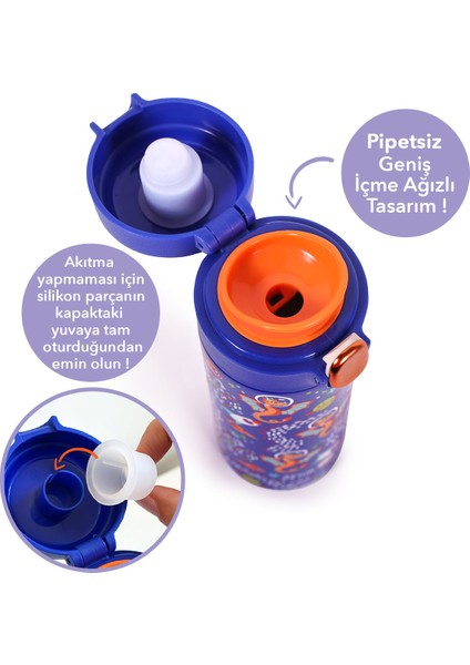 Çelik Çocuk Matarası Ponix 420 ml