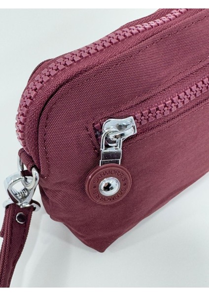 Sanmorris El ve Çapraz Askılı 2 Bölmeli Metal Fermuarlı Kartlık ve Bozuk Para Gözlü Cüzdan 3065 fırsatları