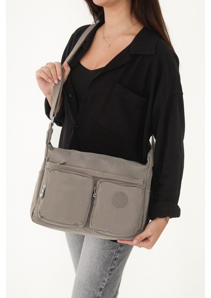 Sanmorris Kadın Suya Dayanıklı Paraşüt Kumaş Çok Gözlü Ayarlanabilir Çapraz Askılı Omuz Çantası 3054 indirimleri