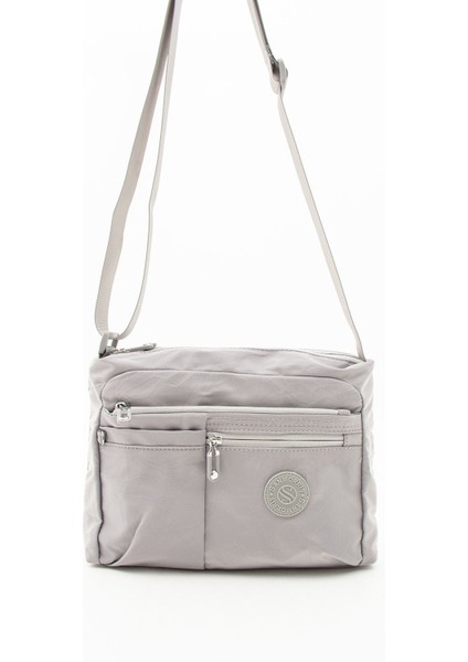 Sanmorris Kadın Çok Gözlü Suya Dayanıklı Krinkıl Kumaş Ayarlanabilir Çapraz Askılı Omuz Çantası 4006