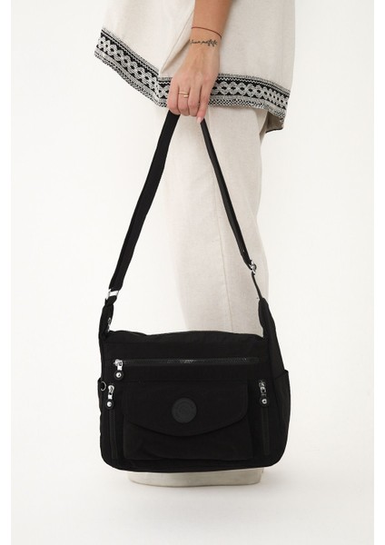 Sanmorris Kadın Suya Dayanıklı Krinkıl Kumaş Çok Gözlü Ayarlanabilir Çapraz Askılı Omuz Çantası fiyatları