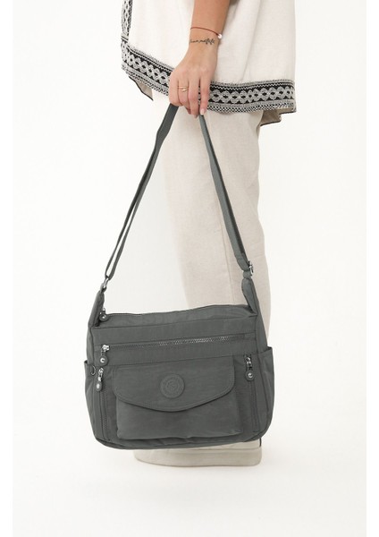 Sanmorris Kadın Suya Dayanıklı Krinkıl Kumaş Çok Gözlü Ayarlanabilir Çapraz Askılı Omuz Çantası fiyatları