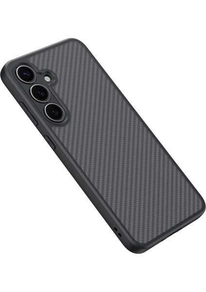 Galaxy Uyumlu S25 Kılıf M-Safe Şarj Özellikli Karbon Fiber Tasarımlı Zore Elnino Kapak fırsatları