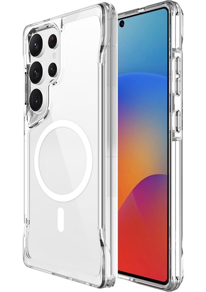 Galaxy Uyumlu S25 Ultra Kılıf Zore M-Safe Şarj Özellikli T-Max M-Safe Kapak