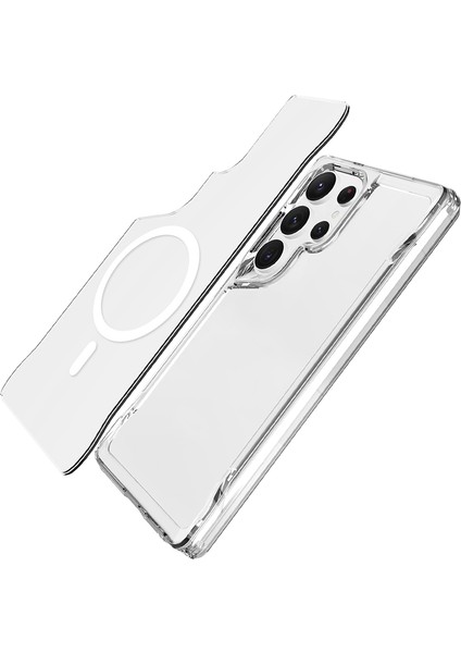 Galaxy Uyumlu S25 Ultra Kılıf Zore M-Safe Şarj Özellikli T-Max M-Safe Kapak