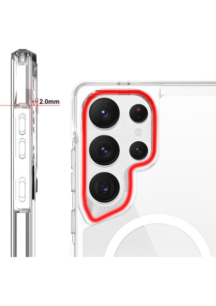 Galaxy Uyumlu S25 Ultra Kılıf Zore M-Safe Şarj Özellikli T-Max M-Safe Kapak
