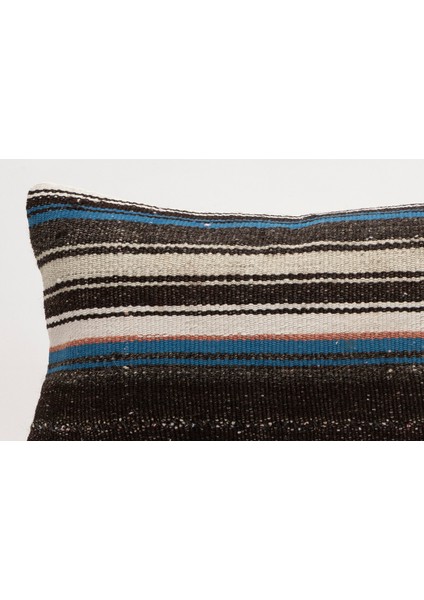 El Yapımı Kilimden Yapılmış Vintage Kırlent Kılıfı, Yün, 30X50 cm fiyatları