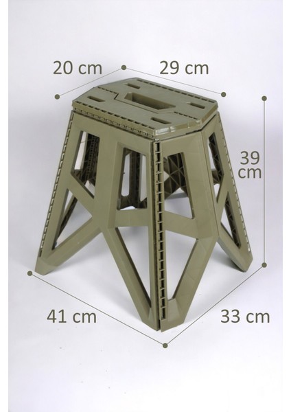 Portatif Taşınabilir Katlanabilir Tank Tabure Kamp Piknik Balıkçı Plaj Taburesi Yeşil 4 Adet modelleri