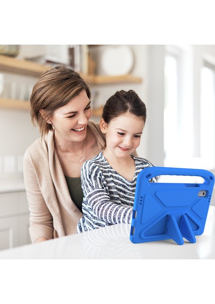 Lenovo Tab M9 Kickstand Tablet Kılıfı El Tutacağı Eva Darbeye Dayanıklı Kapak-Mavi (Yurt Dışından) indirimleri