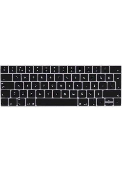 Macbook Uyumlu 13’ Pro Touch Bar A1706 Zore Klavye Koruyucu Silikon Ped