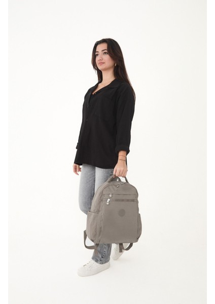 Sanmorris Unisex Suya Dayanıklı Krinkıl Kumaş Çok Gözlü Laptop Okul ve Sırt Çantası 3059 fiyatları