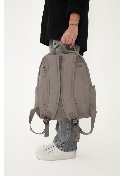 Sanmorris Unisex Suya Dayanıklı Krinkıl Kumaş Çok Gözlü Laptop Okul ve Sırt Çantası 3059 fırsatları