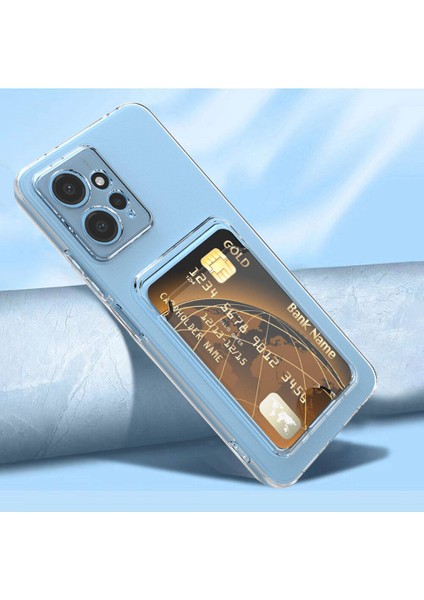 Xiaomi Uyumlu Redmi Note 12 5g Kılıf Kartlıklı Şeffaf Zore Setra Clear Silikon Kapak fiyatları