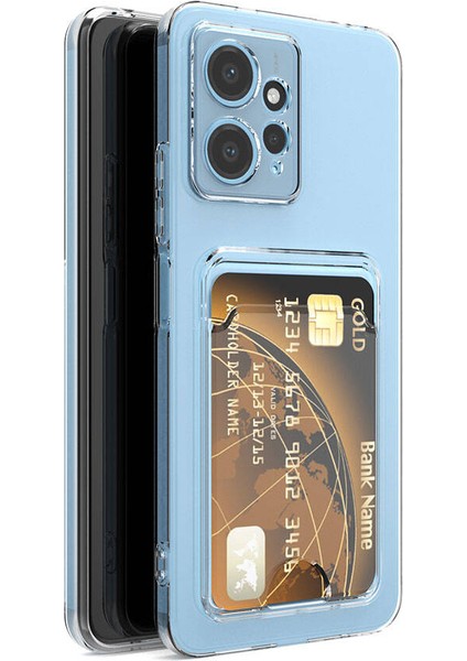 Xiaomi Uyumlu Redmi Note 12 5g Kılıf Kartlıklı Şeffaf Zore Setra Clear Silikon Kapak modelleri