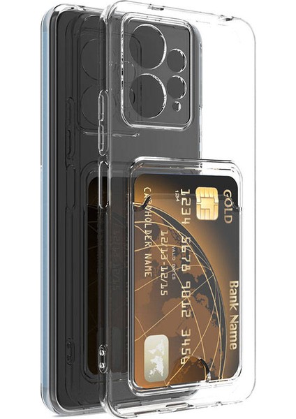 Xiaomi Uyumlu Redmi Note 12 5g Kılıf Kartlıklı Şeffaf Zore Setra Clear Silikon Kapak fırsatları