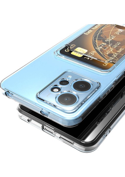 Xiaomi Uyumlu Redmi Note 12 5g Kılıf Kartlıklı Şeffaf Zore Setra Clear Silikon Kapak indirimleri