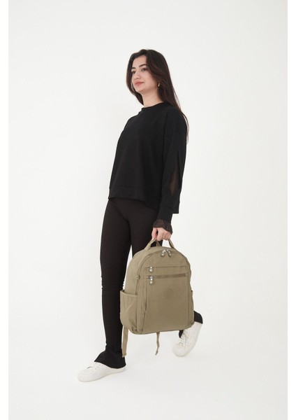 Sanmorris Unisex Suya Dayanıklı Krinkıl Kumaş Çok Gözlü Laptop Okul ve Sırt Çantası 3059 fiyatları