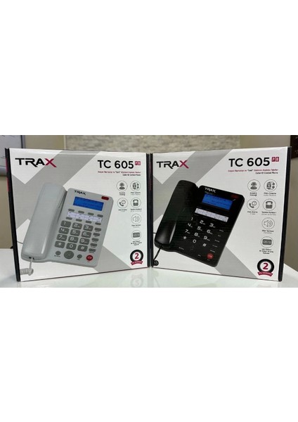 Ekranlı Masaüstü Kablolu Telefon TC-605