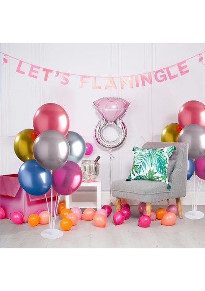 7 Çubuklu Şeffaf Balon Süsleme Standı – Balon Dekorasyon Ayaklı Parti Süsleme Aparatı 7 Çubuklu Set