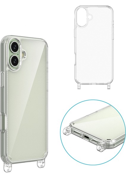 iPhone Uyumlu 16 Kılıf Zore X-Rop Kapak