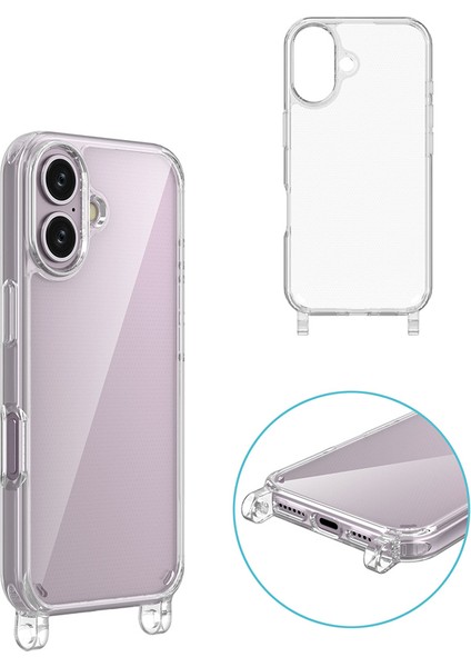 iPhone Uyumlu 16 Kılıf Zore X-Rop Kapak