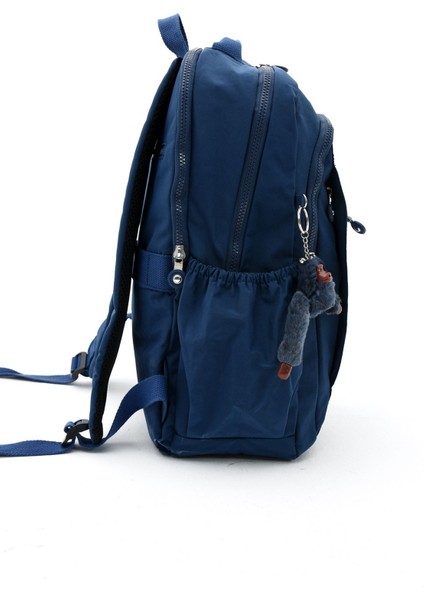 Sanmorris Unisex Suya Dayanıklı Krinkıl Kumaş Çok Gözlü Büyük Boy Laptop Okul ve Sırt Çantası 3019