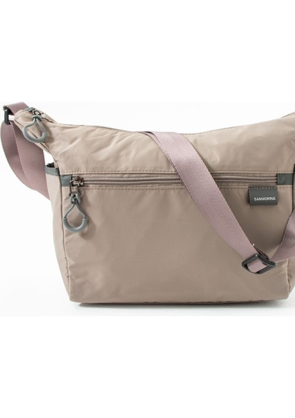 Sanmorris Kadın Suya Dayanıklı Paraşüt Kumaş 3 Gözlü Çapraz Askılı Seyahat ve Omuz Çantası 6013