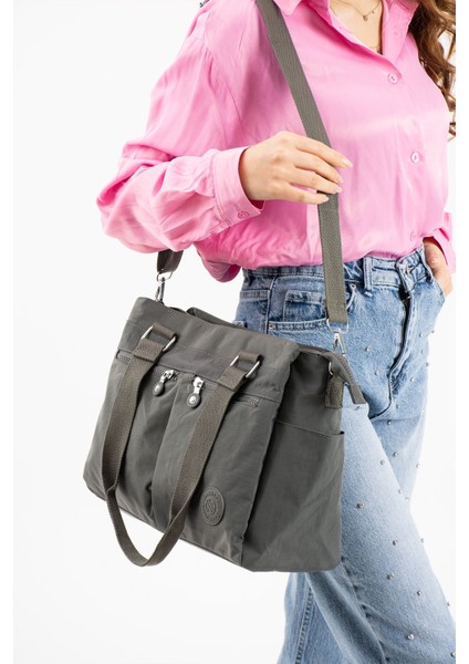 Sanmorris Kadın Büyük Boy Bölmeli Suya Dayanıklı Krinkıl Kumaş Çapraz ve Omuz Askılı Çanta 3026 fiyatları