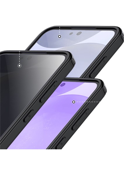 Galaxy Uyumlu S25 Kılıf Kamera Korumalı Şeffaf Arka Yüzey Zore New Roll Kapak