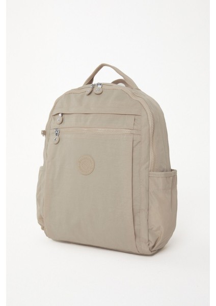 Sanmorris Unisex Suya Dayanıklı Krinkıl Kumaş Çok Gözlü Laptop Okul ve Sırt Çantası 3059