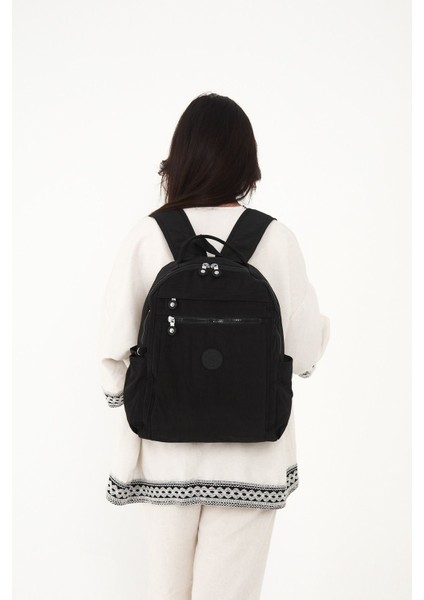 Sanmorris Unisex Suya Dayanıklı Krinkıl Kumaş Çok Gözlü Laptop Okul ve Sırt Çantası 3059 modelleri