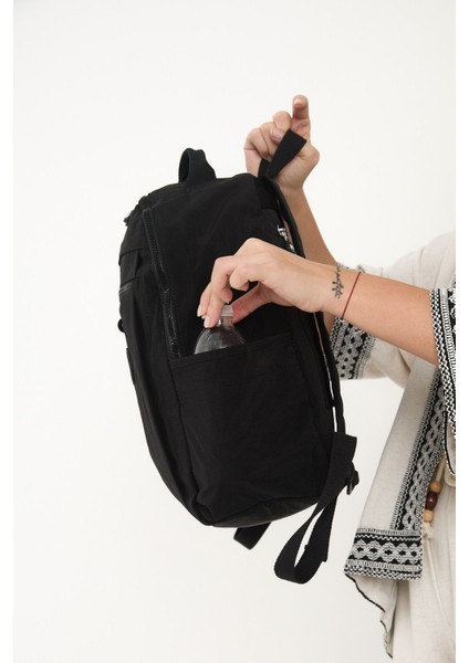 Sanmorris Unisex Suya Dayanıklı Krinkıl Kumaş Çok Gözlü Laptop Okul ve Sırt Çantası 3059 indirimleri