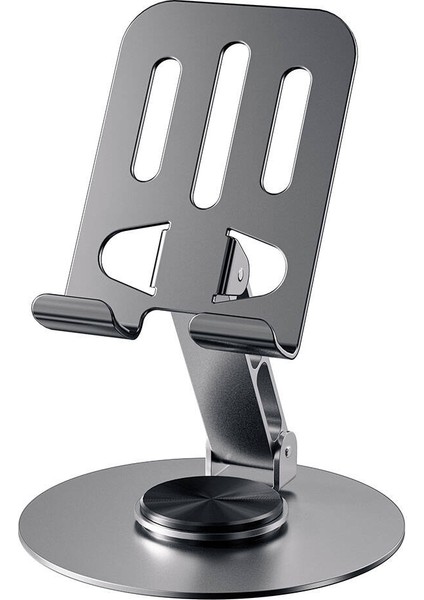 Zore Ms-15 Taşınabilir Katlanabilir 360 Dönebilen Karbon Çelik Tasarımlı Telefon ve Tablet Standı