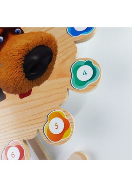 Renkli Ahşap Sarkaçlı Köpek Kemik Temalı Sessiz Duvar Saati fiyatları