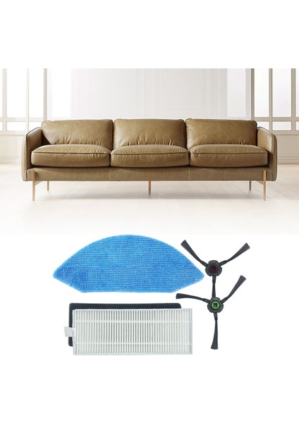 Ecovacs Deebot U2 Robotik Süpürge Için Filtreli Paspas Yan Fırçalı 4 Adet Buharlı Paspas Bezi Makinesi (Yurt Dışından)