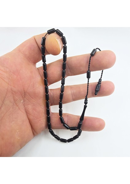 Küçük Boy Kapsül Kesim Oltu Taşı Tesbih ( 4/8.5 ) fiyatları