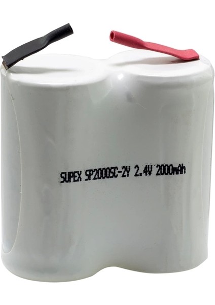 Supex 2li Yanyana Süpürge Pili 2.4 V 2000 Ma