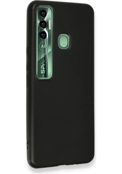 Tecno Spark 7 Pro Kılıf First Silikon - Siyah Drstr
