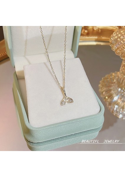 Bayan Titanyum Çelik Kolye Kolye Zinciri (Yurt Dışından)