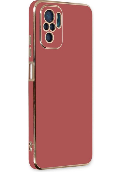 Xiaomi Redmi Note 10 Kılıf Volet Silikon - Kırmızı Drstr