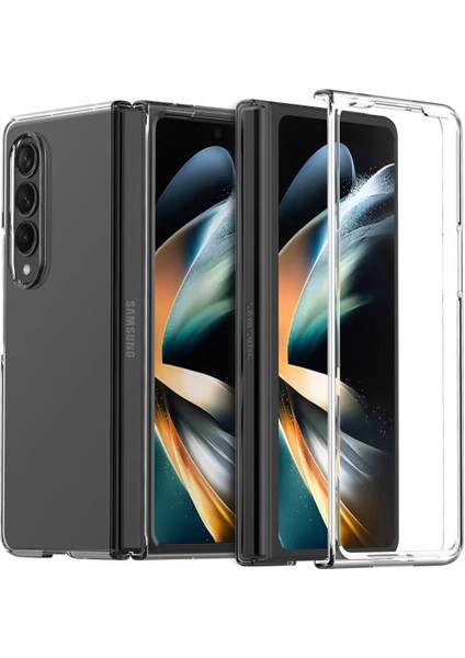 Samsung Galaxy Z Fold 3 Kılıf Fold Tpu Silikon - Şeffaf Drstr