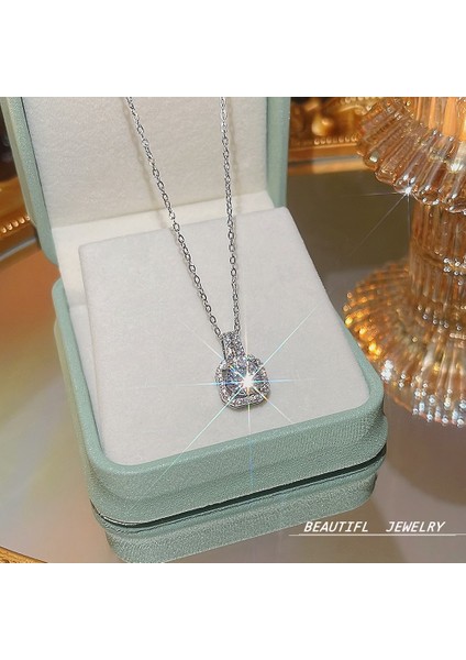 Bayan Titanyum Çelik Kolye Kolye Zinciri (Yurt Dışından)